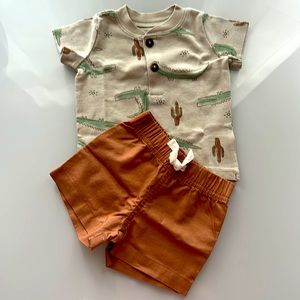 Carters set T-shirt and shorts 3month